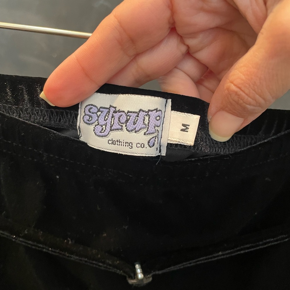 True Vintage velvet mini skirt Size M